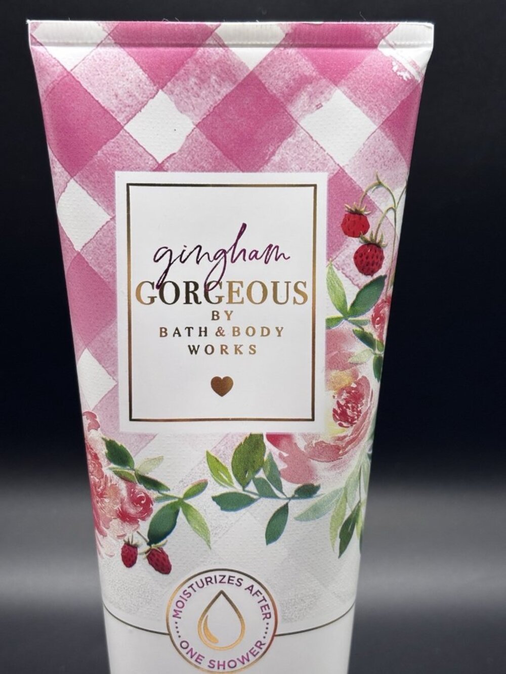 Bath & Body Works Moisturizing Body Wash Gingham Gorgeous 10 oz Strawberry Pink - Picture 6 of 16